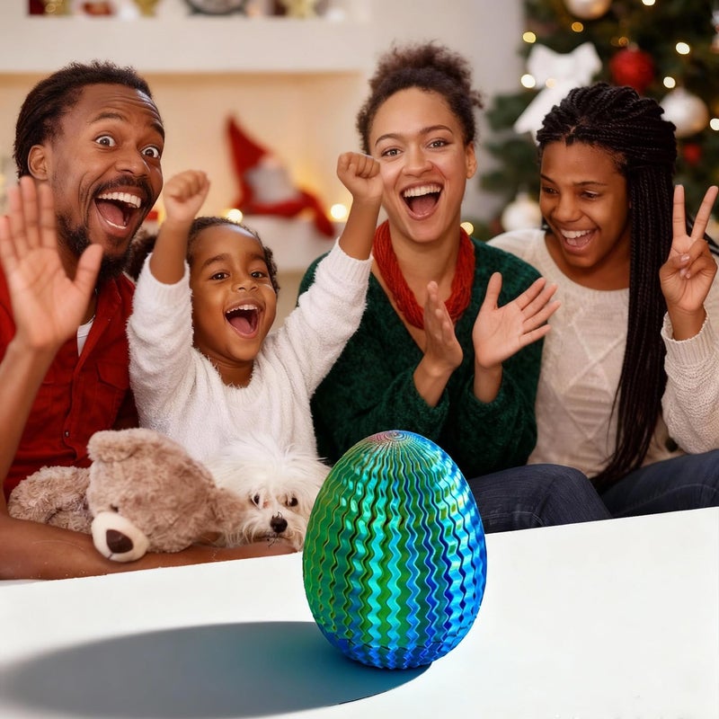 Wtohobby Mystery Egg Maze Puzzle Box - Reusable 3D Printed Brain Teaser with Hidden Compartment for Cash & Treasures, for Birthday, Christmas and Halloween for Kids & Adults (Rainbow Color) - Image 3
